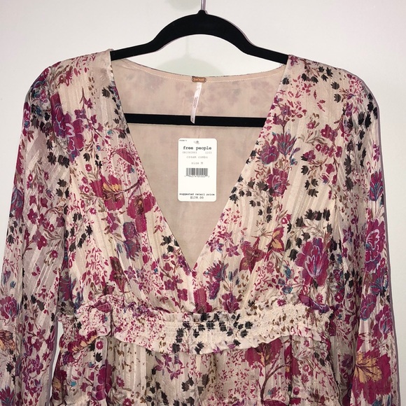 NWT Free People Floral Blouse - Picture 3 of 7